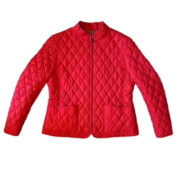 L.L. Bean Jackets & Blazers - L.L. Bean Signature Red Quilted Winter Jacket size women’s 6